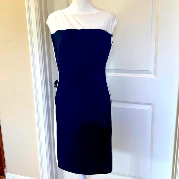 Lauren Ralph Lauren Midi Dress Women’s 10 office Career old money quiet luxury - Picture 2 of 6